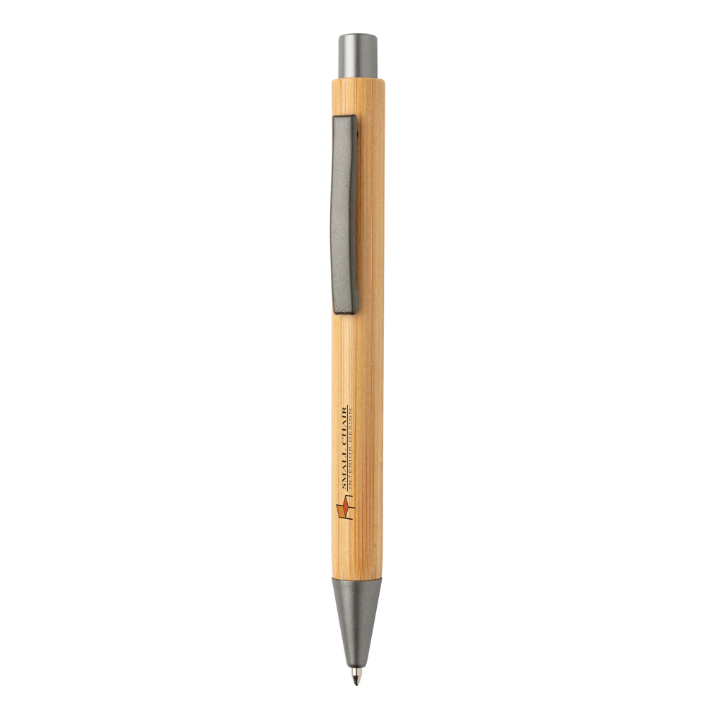 Bolígrafo personalizado fino de bambú de diseño - Escritura - Regalo Promocional Personalizado - imagen 4