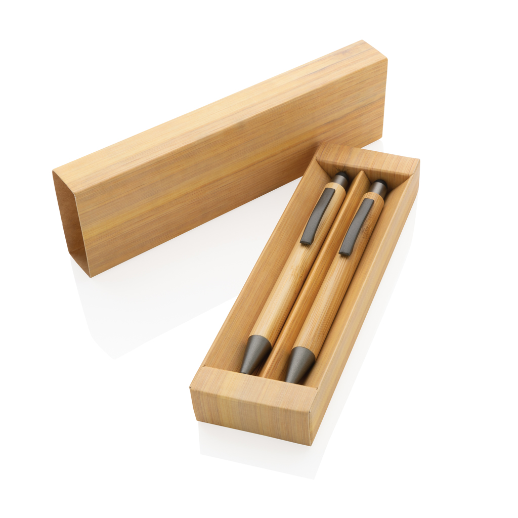 Bolígrafo moderno de bambú en caja - Escritura - Regalo Promocional Personalizado - imagen 7