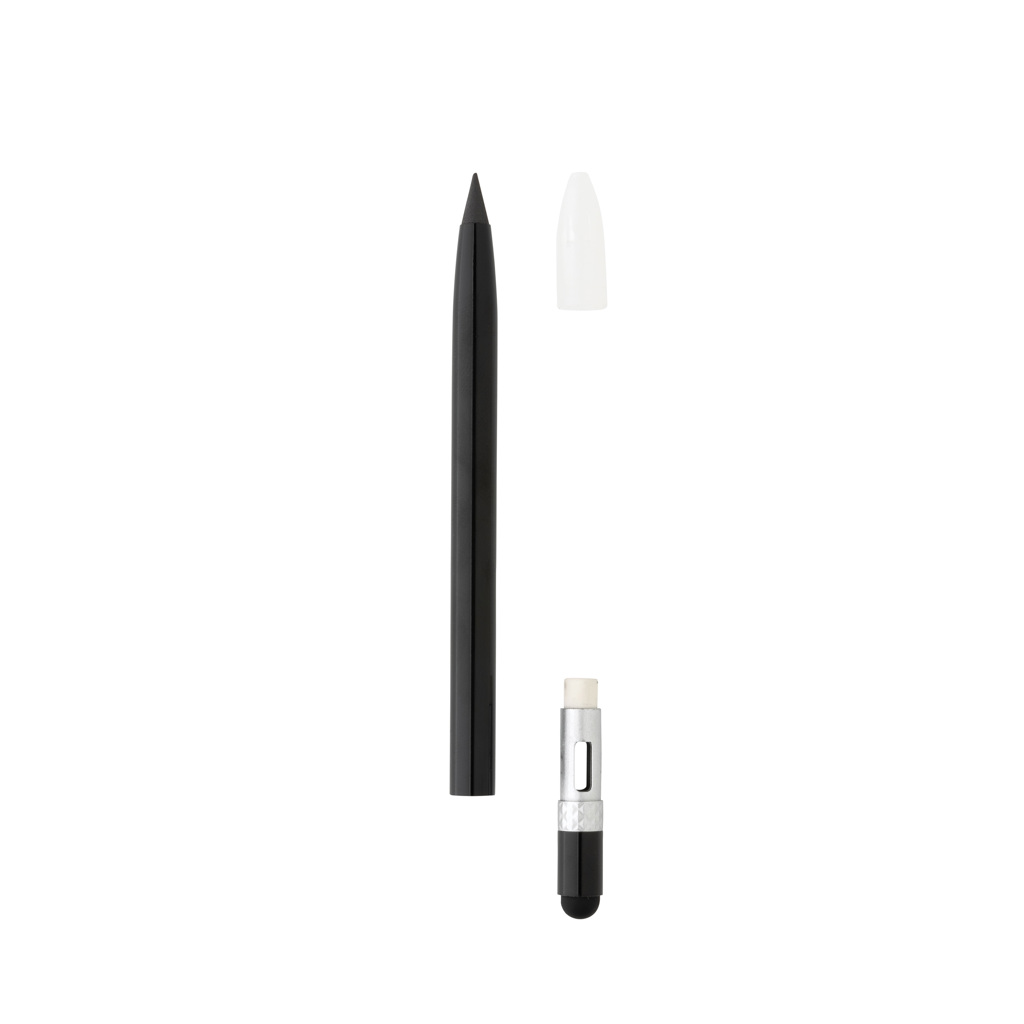 Bolígrafo sin tinta de aluminio con goma - Escritura - Regalo Promocional Personalizado - imagen 3