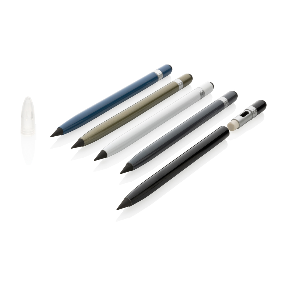 Bolígrafo sin tinta de aluminio con goma - Escritura - Regalo Promocional Personalizado - imagen 5
