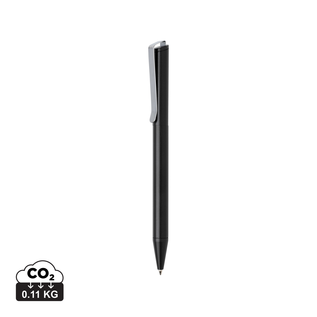 Bolígrafo personalizado Xavi de aluminio reciclado certificado RCS - Escritura - Regalo Promocional Personalizado