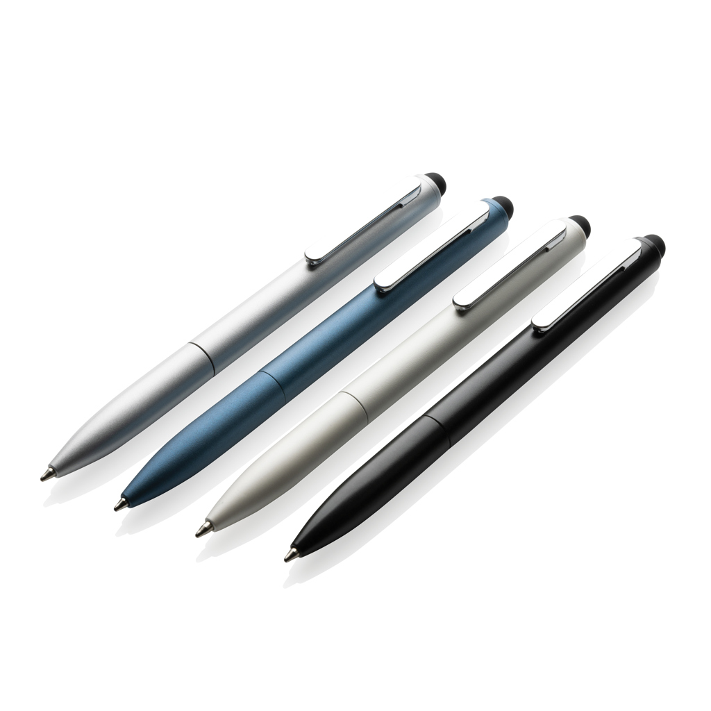 Bolígrafo Kymi aluminio reciclado RCS con lápiz óptico - Escritura - Regalo Promocional Personalizado - imagen 6