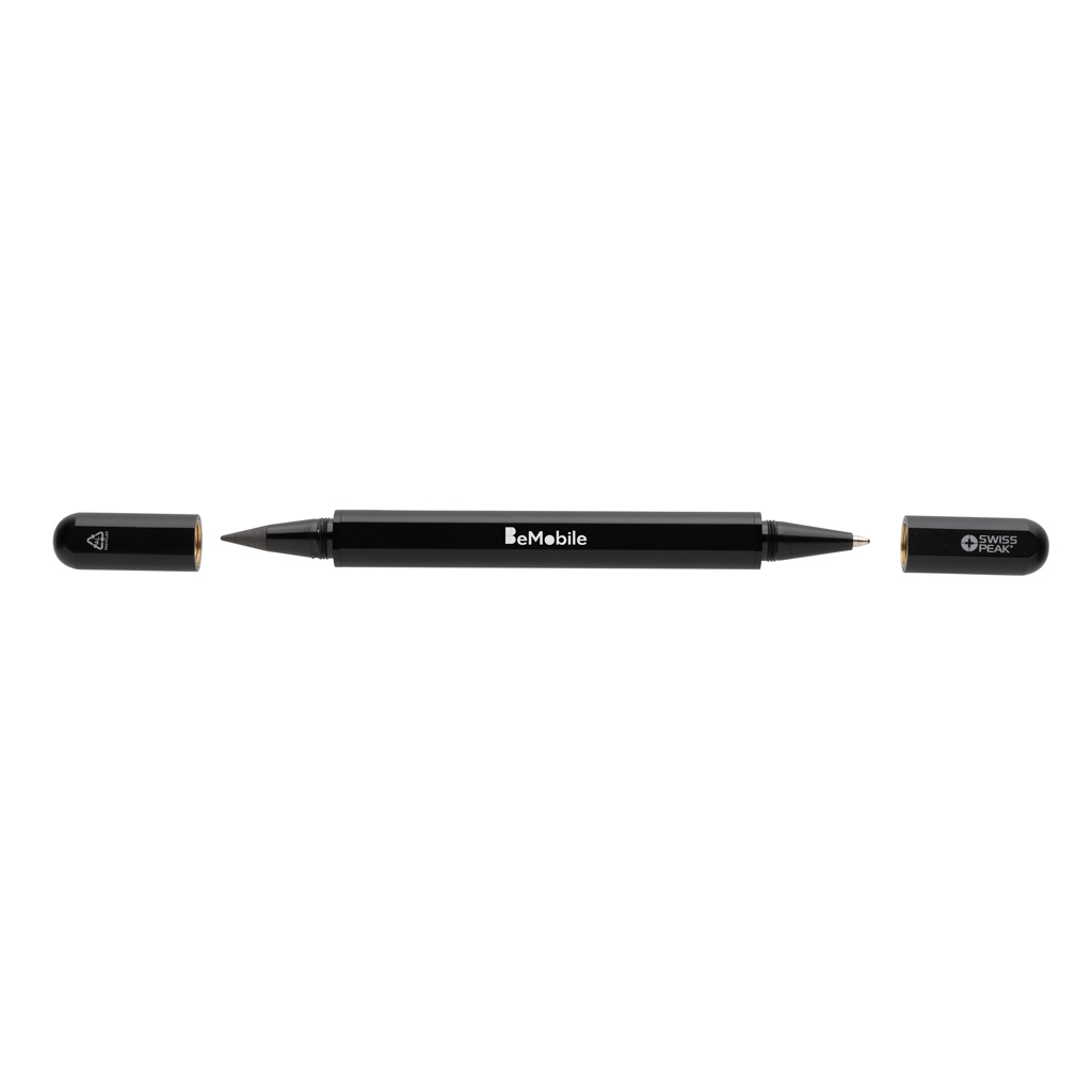 Bolígrafo personalizado Swiss Peak Storm RCS de doble punta de aluminio - Escritura - Regalo Promocional Personalizado - imagen 5
