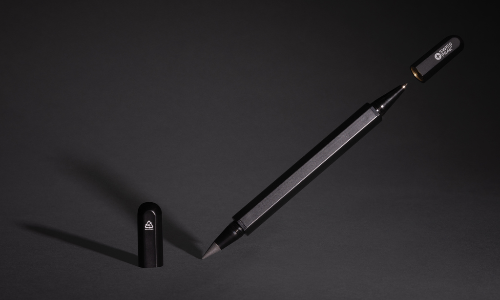 Bolígrafo personalizado Swiss Peak Storm RCS de doble punta de aluminio - Escritura - Regalo Promocional Personalizado - imagen 6