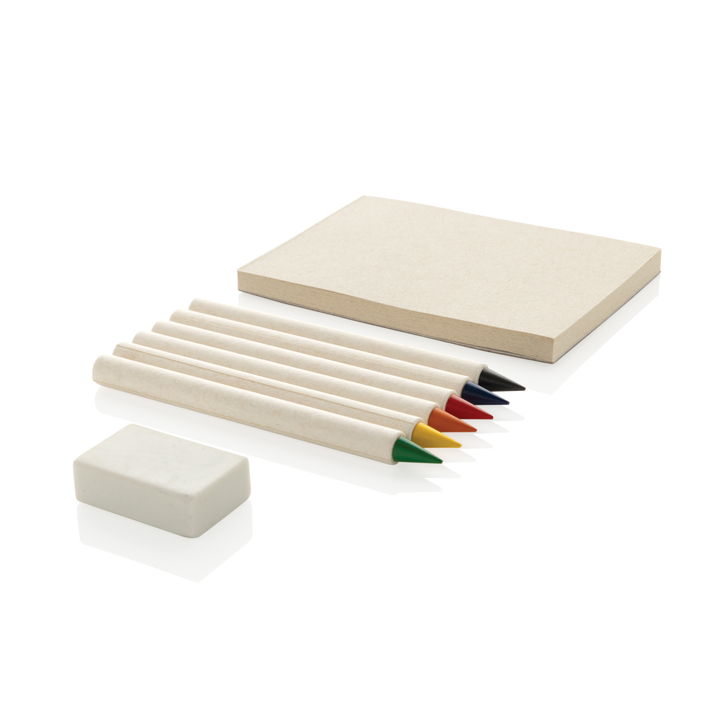 Set  6 lápices de colores personalizado Micki GRS infinity con bloc de notas - Oficina - Regalo Promocional Personalizado - vista alternativa