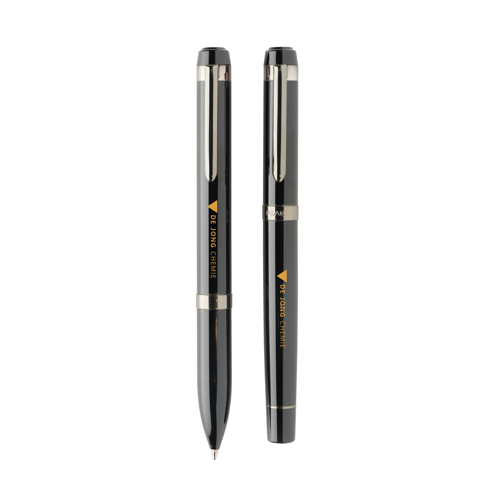 Set de bolígrafos Swiss Peak OSLO acero inoxidable reciclado - Set de escritura personalizados - Regalo Promocional Personalizado - imagen 6