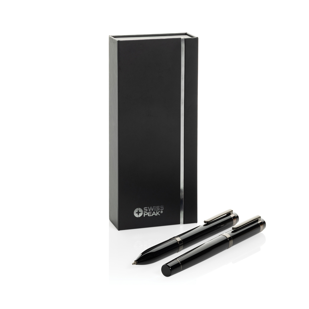 Set de bolígrafos Swiss Peak OSLO acero inoxidable reciclado - Set de escritura personalizados - Regalo Promocional Personalizado - imagen 9