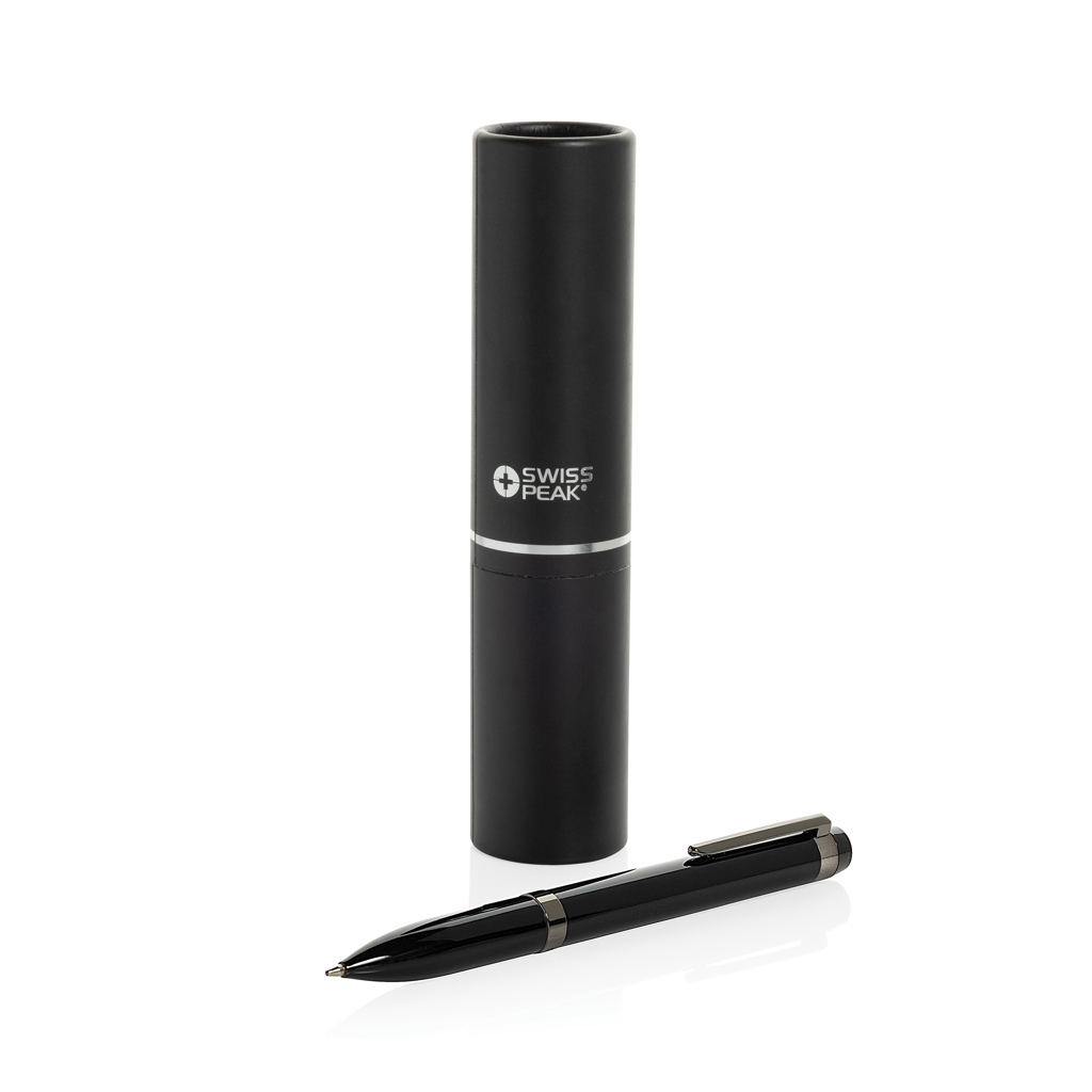 Bolígrafo Swiss Peak OSLO de acero inoxidable reciclado - Rollers personalizados - Regalo Promocional Personalizado - imagen 7