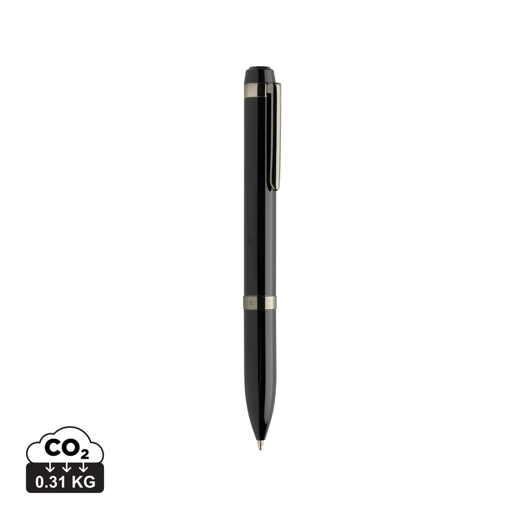 Bolígrafo Swiss Peak OSLO de acero inoxidable reciclado - Rollers personalizados - Regalo Promocional Personalizado