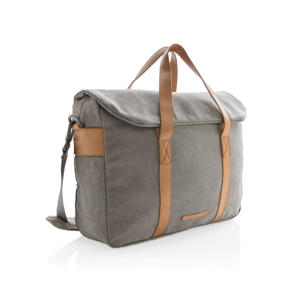 Bolsa para portátil personalizada de lona sin PVC - Fundas para portátil - Regalo Promocional Personalizado - vista alternativa