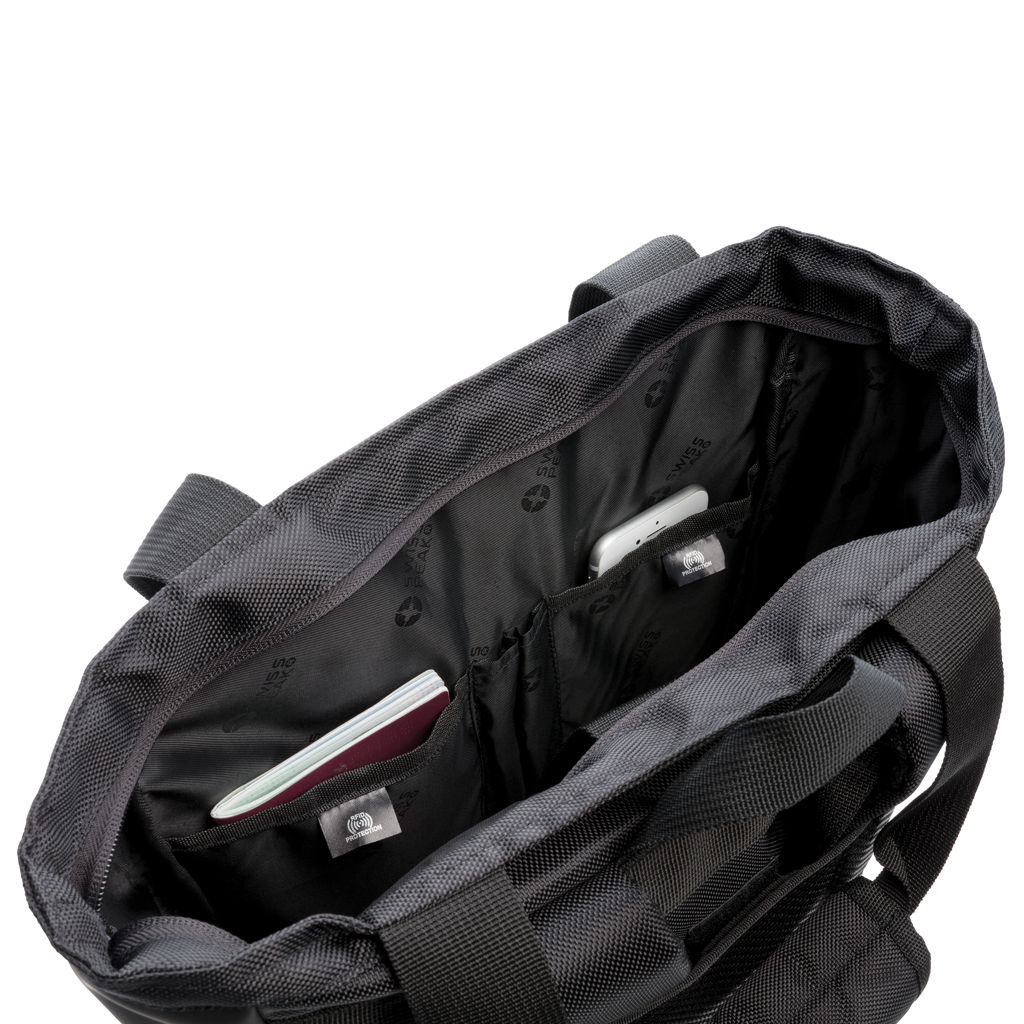 Bolsa para portátil personalizada 15" Swiss Peak con protección RFID - Mochilas personalizadas - Regalo Promocional Personalizado - imagen 11