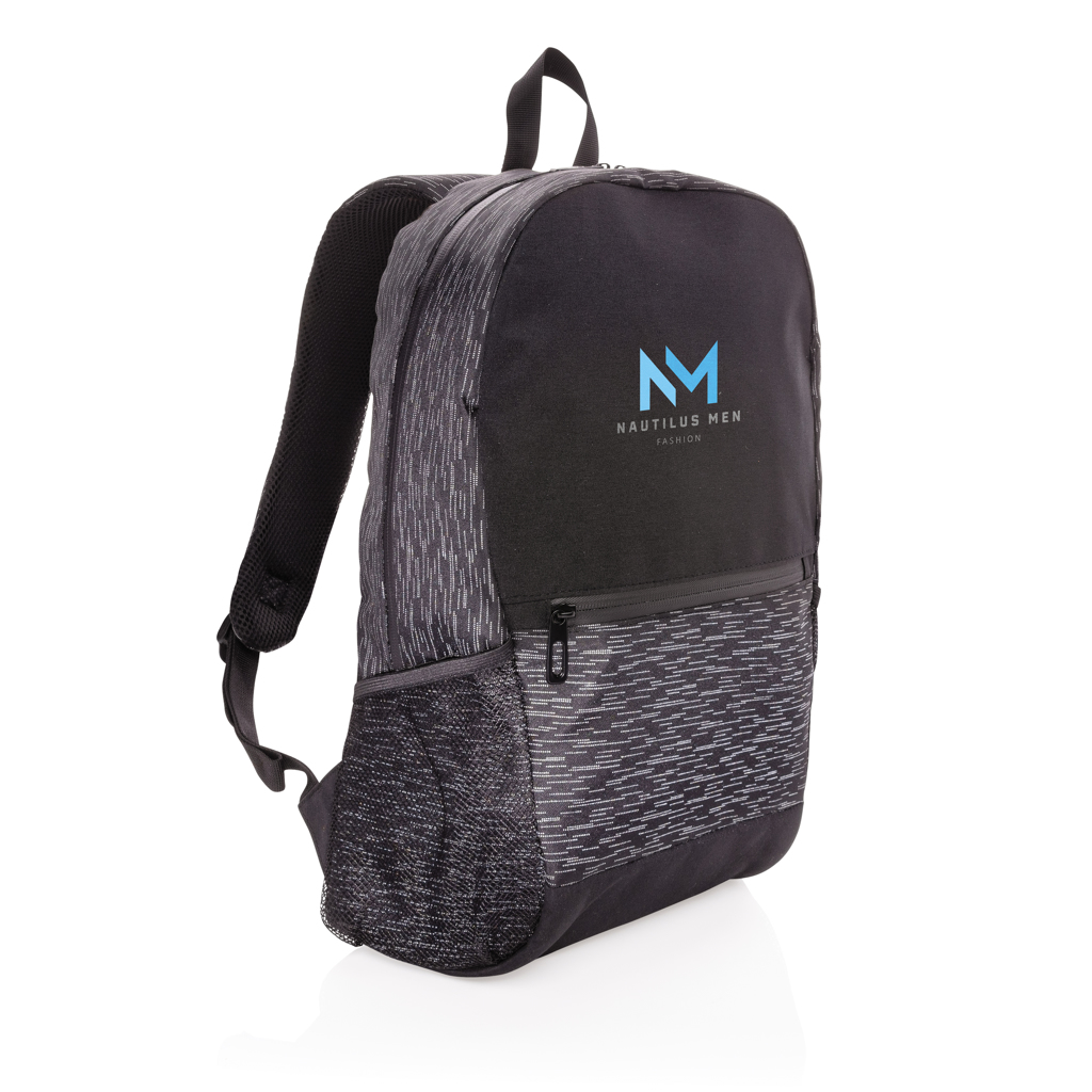 Mochila reflectante para portátil personalizada RPET con trazador AWARE - Mochilas personalizadas - Regalo Promocional Personalizado - imagen 8