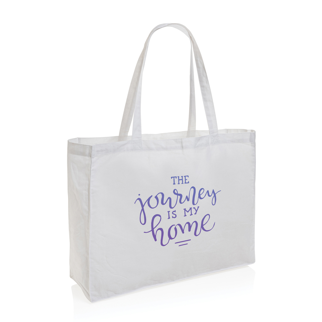 Bolsa de compra de algodón reciclado 145gr Impact AWARE™ - Bolsas personalizadas - Regalo Promocional Personalizado - imagen 4
