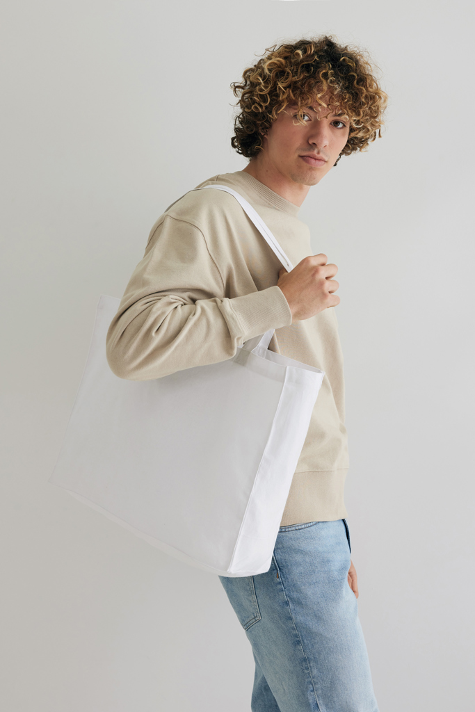 Bolsa de compra de algodón reciclado 145gr Impact AWARE™ - Bolsas personalizadas - Regalo Promocional Personalizado - imagen 5