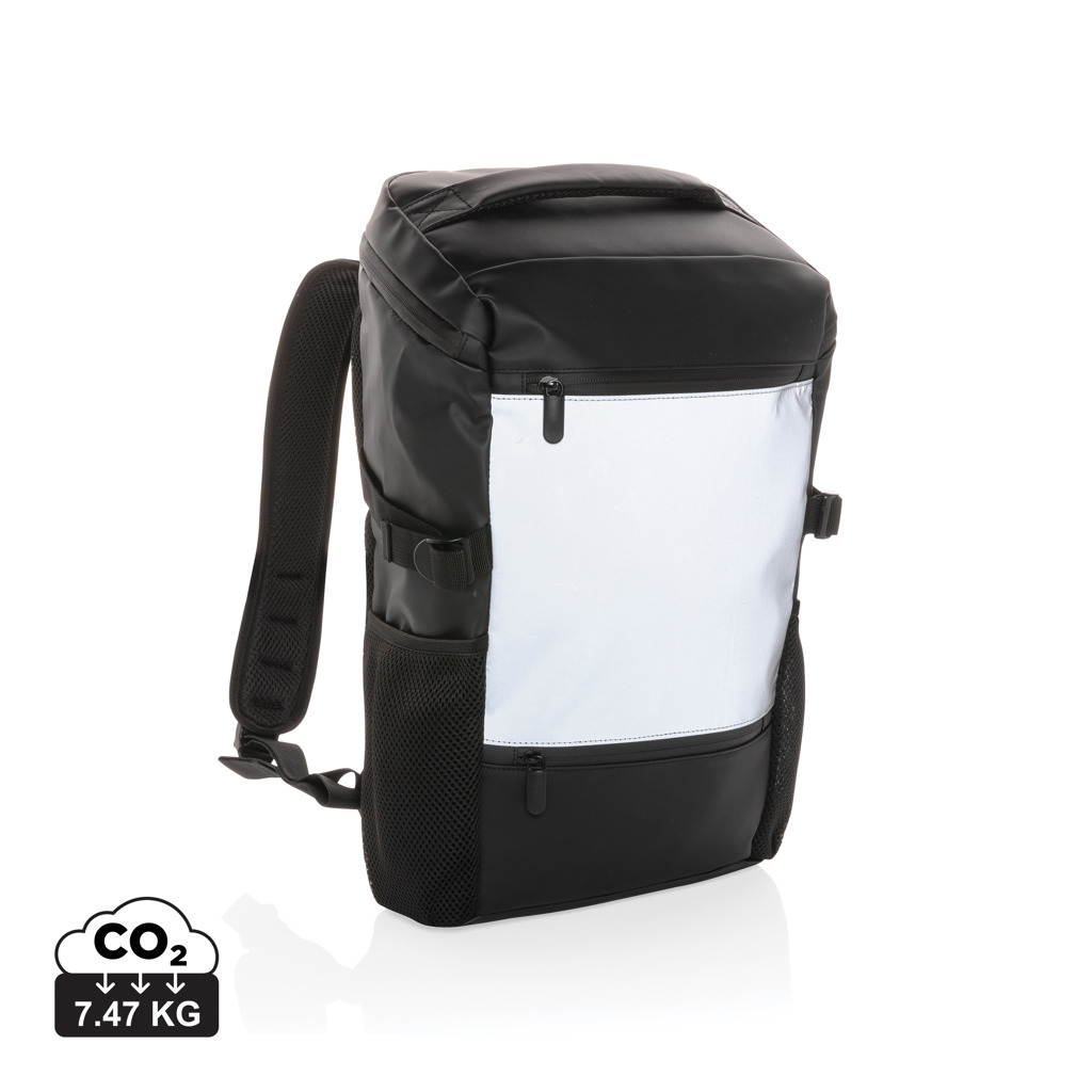 Mochila eflectante para portátil personalizada  de PU  de 15,6" - Mochilas personalizadas - Regalo Promocional Personalizado