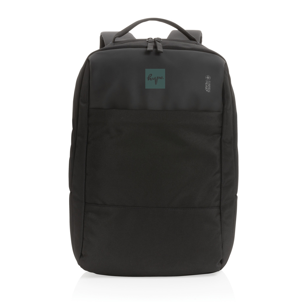 Mochila para portátil personalizada Swiss Peak AWARE RPET de 15,6" - Mochilas personalizadas - Regalo Promocional Personalizado - imagen 8