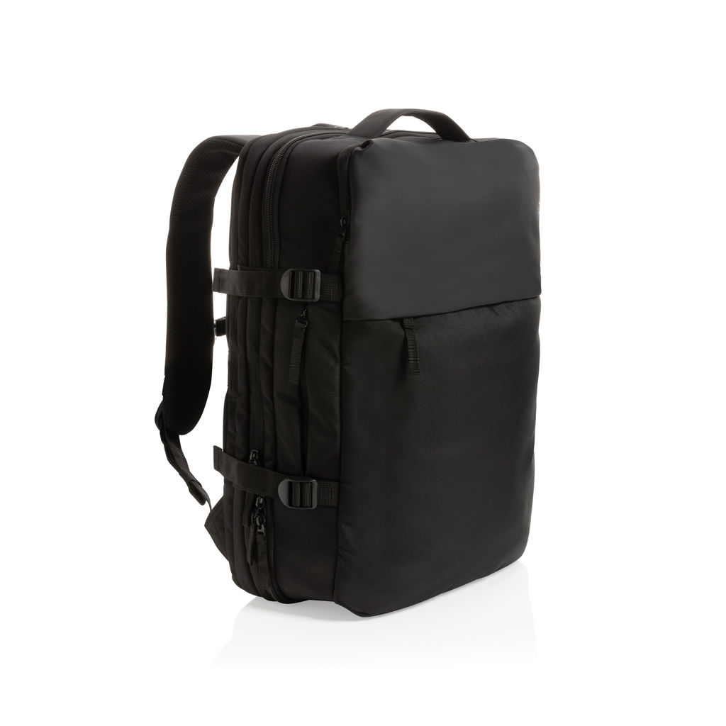 Mochila extensible personalizada Swiss Peak AWARE RPET de 15.6" expandible - Mochilas personalizadas - Regalo Promocional Personalizado - vista alternativa