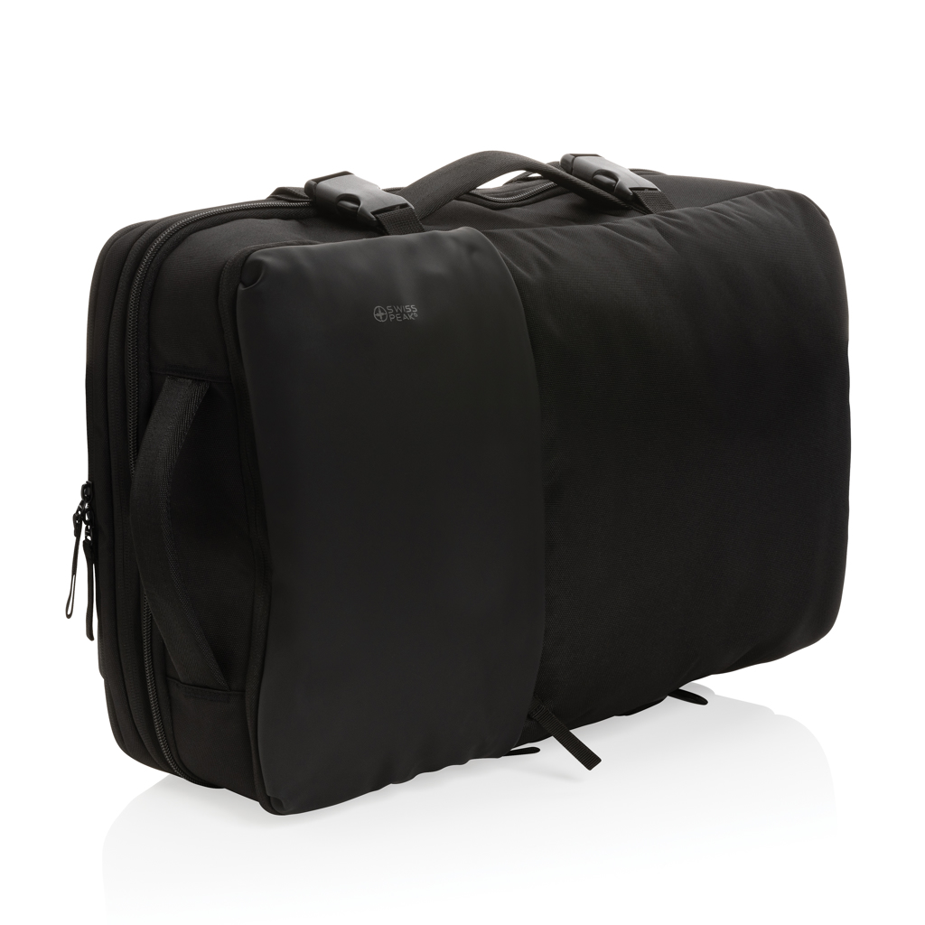 Mochila extensible personalizada Swiss Peak AWARE RPET de 15.6" expandible - Mochilas personalizadas - Regalo Promocional Personalizado - imagen 8