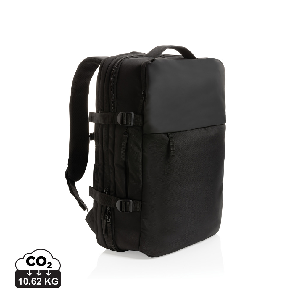 Mochila extensible personalizada Swiss Peak AWARE RPET de 15.6" expandible - Mochilas personalizadas - Regalo Promocional Personalizado
