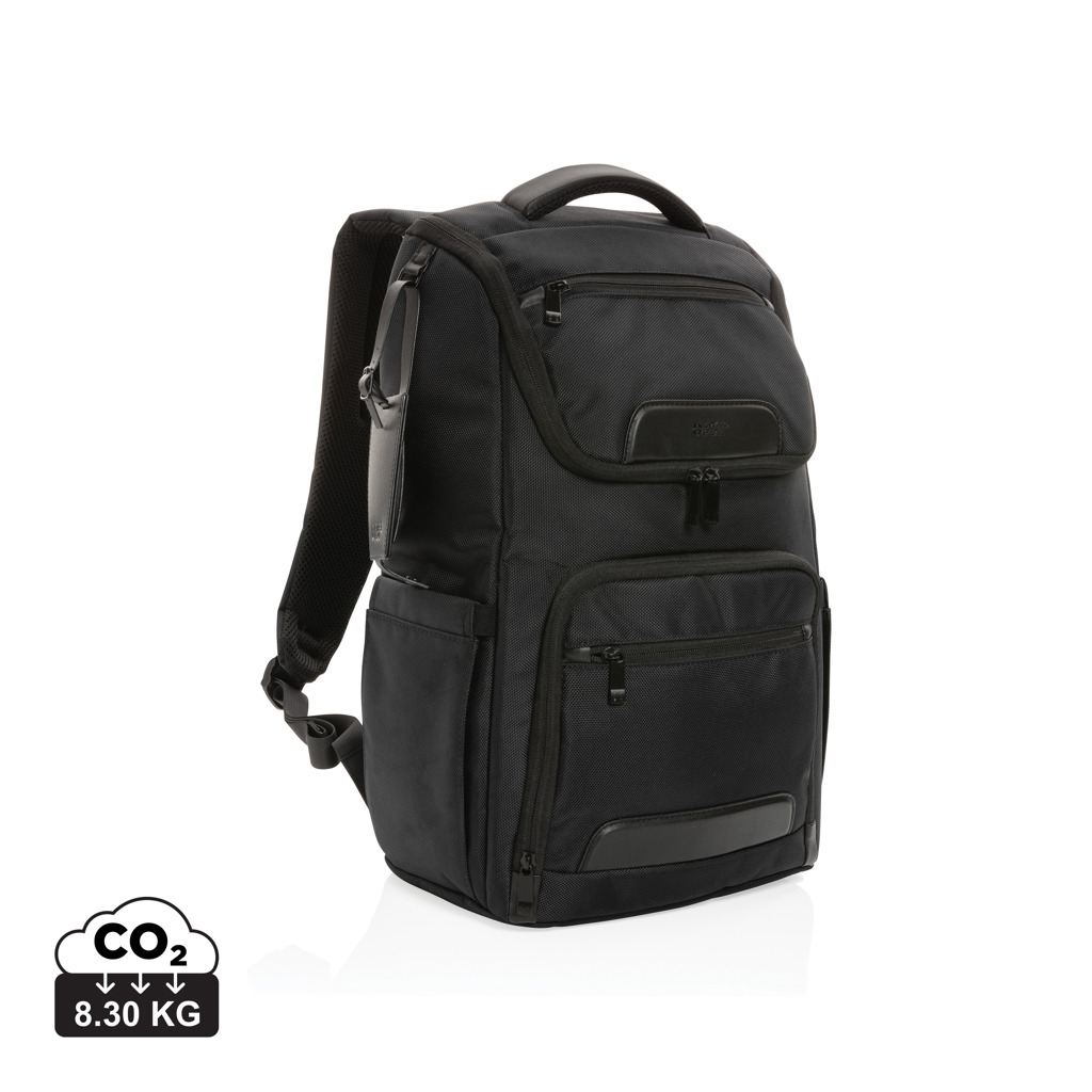 Mochila para portátil 15,6" personalizada Voyager Swiss Peak AWARE RPET con USB - Mochilas personalizadas - Regalo Promocional Personalizado