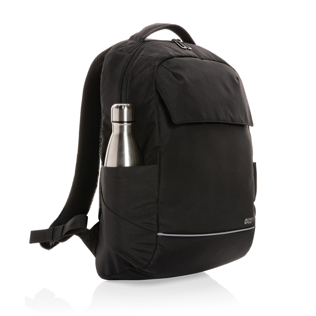 Mochila para portátil Swiss Peak Brooke AWARE™ RPET - Mochilas personalizadas - Regalo Promocional Personalizado - imagen 3
