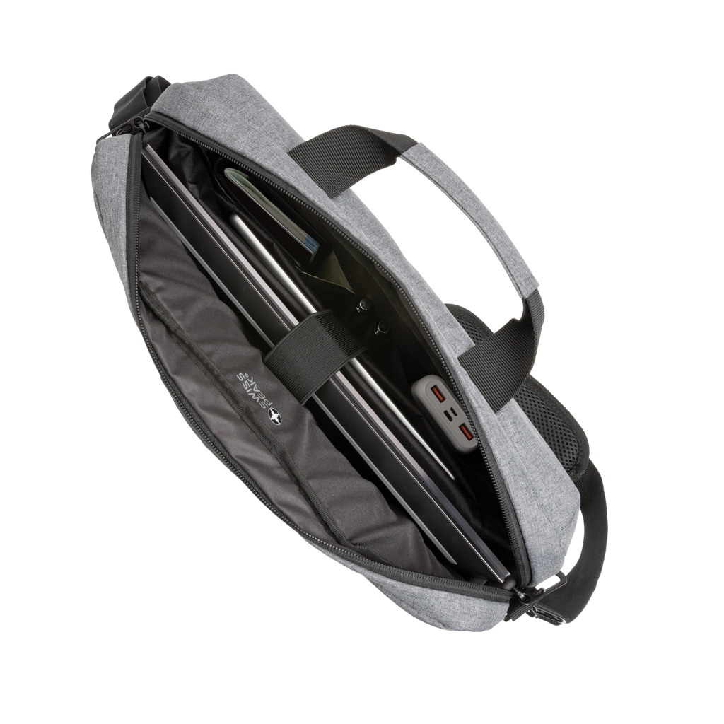 Maletín para portátil de 15,6" personalizado Swiss Peak AWARE con RFID - Maletines personalizados - Regalo Promocional Personalizado - imagen 5