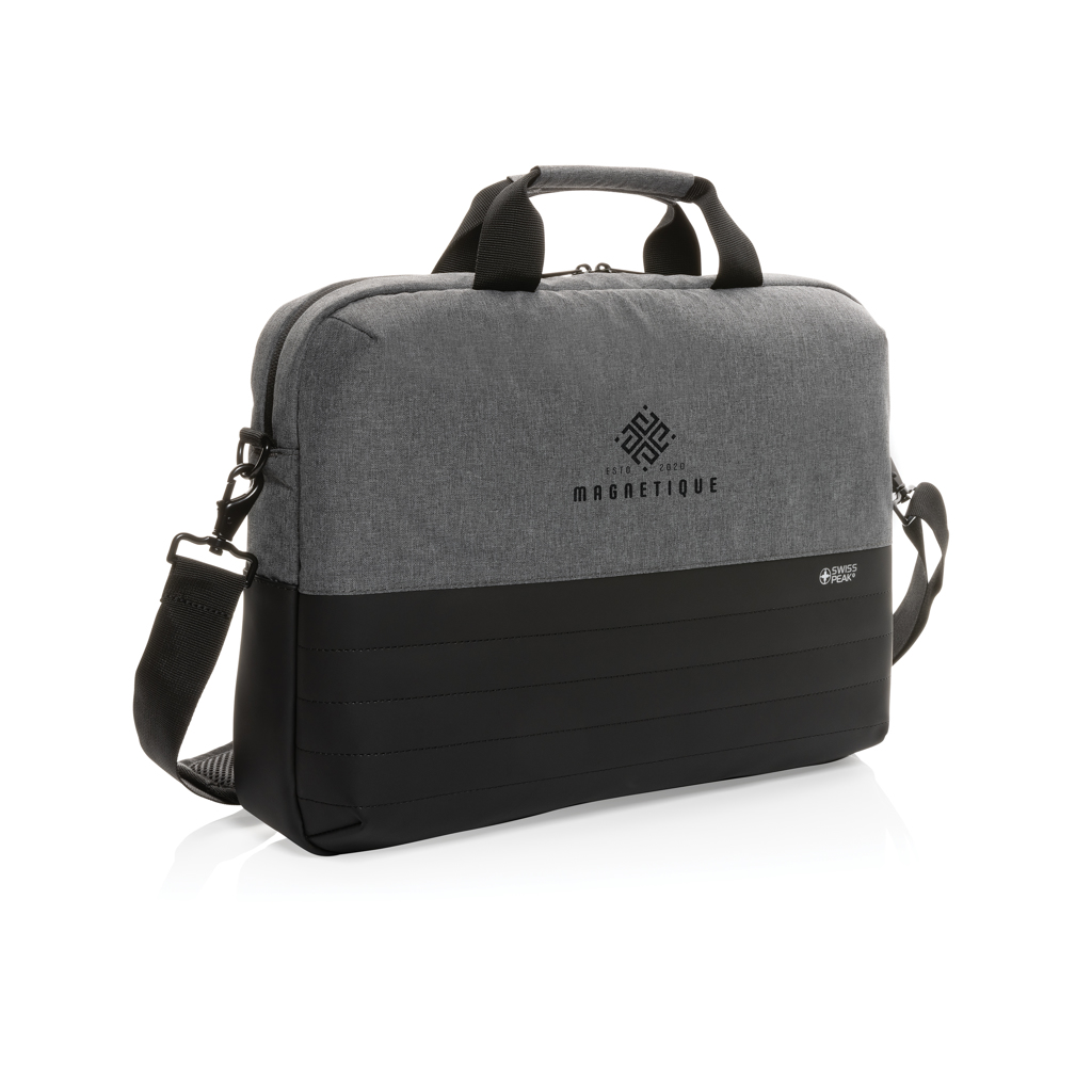 Maletín para portátil de 15,6" personalizado Swiss Peak AWARE con RFID - Maletines personalizados - Regalo Promocional Personalizado - imagen 6