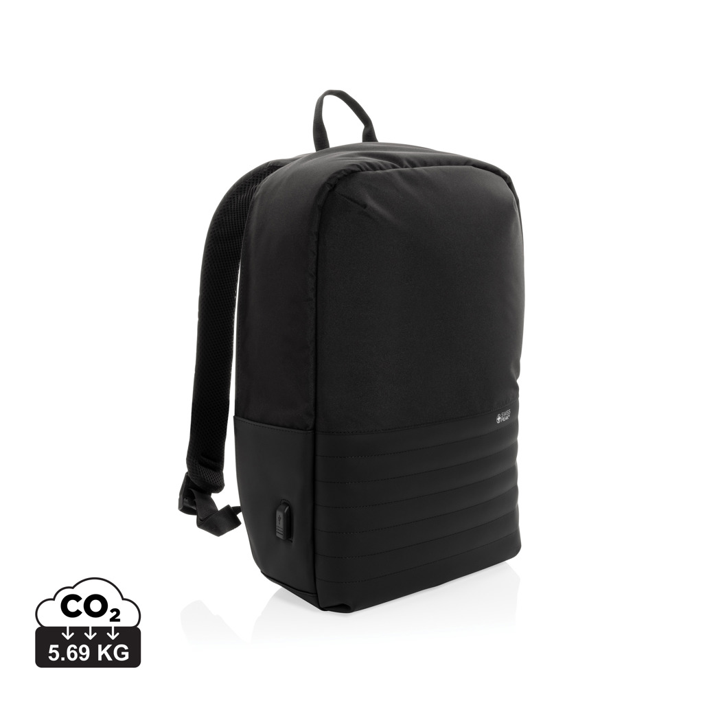 Mochila para portátil de 15,6" personalizada antirrobo Swiss Peak AWARE con RFID - Mochilas personalizadas - Regalo Promocional Personalizado