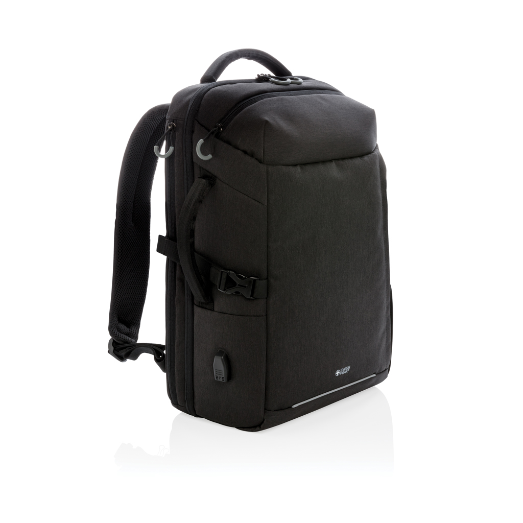 Mochila para portátil de 17" personalizada de viaje Swiss Peak AWARE XXL - Mochilas personalizadas - Regalo Promocional Personalizado - vista alternativa