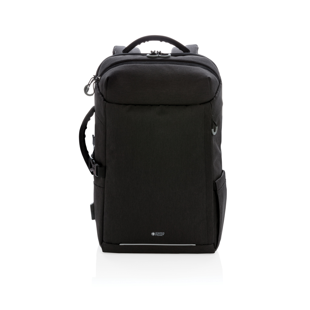 Mochila para portátil de 17" personalizada de viaje Swiss Peak AWARE XXL - Mochilas personalizadas - Regalo Promocional Personalizado - imagen 3