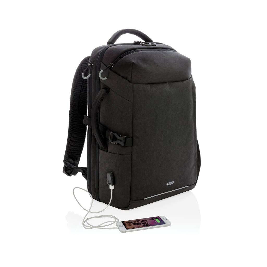 Mochila para portátil de 17" personalizada de viaje Swiss Peak AWARE XXL - Mochilas personalizadas - Regalo Promocional Personalizado - imagen 5