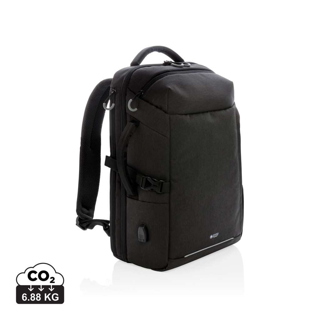 Mochila para portátil de 17" personalizada de viaje Swiss Peak AWARE XXL - Mochilas personalizadas - Regalo Promocional Personalizado
