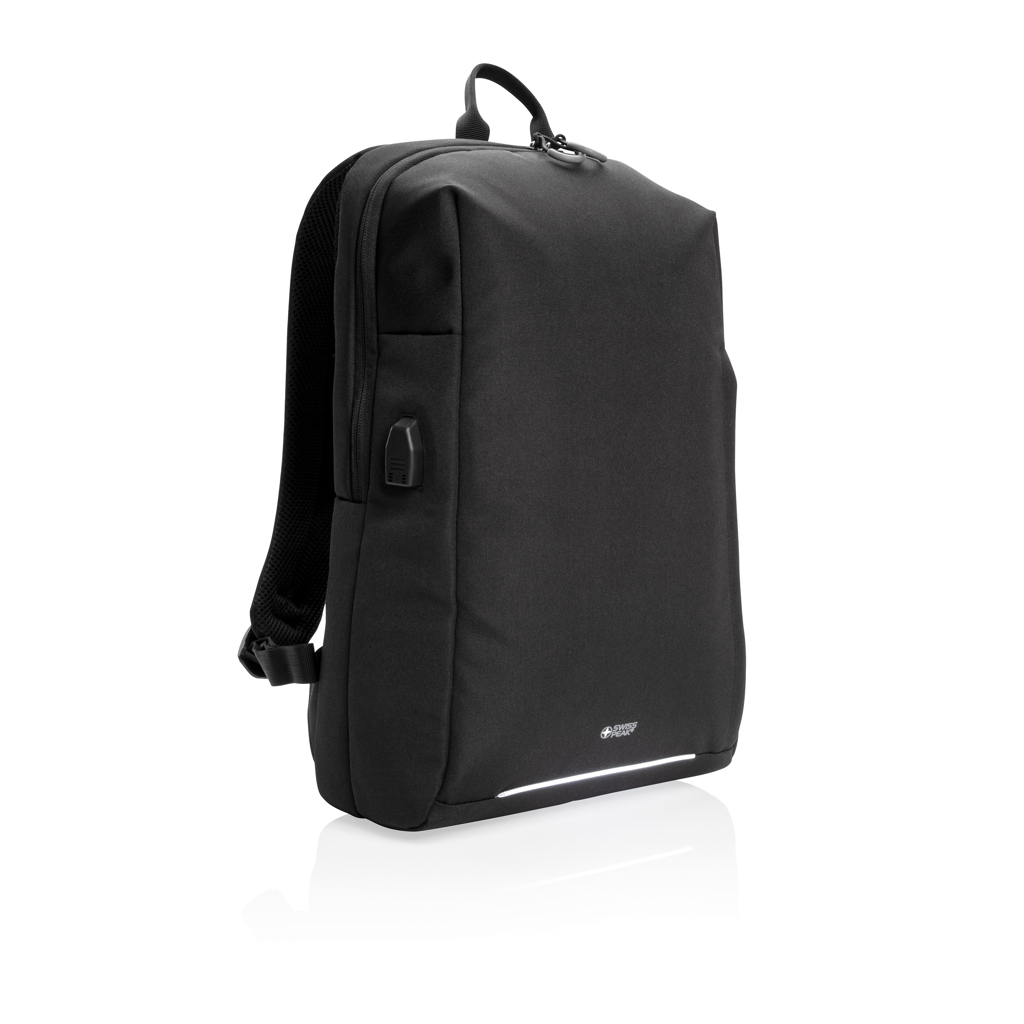 Mochila personalizada Swiss Peak AWARE para portátil con RFID y USB A - Mochilas personalizadas - Regalo Promocional Personalizado - vista alternativa
