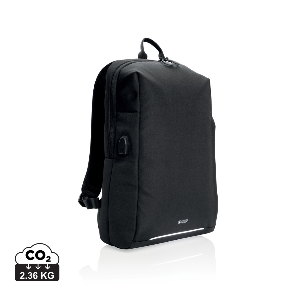 Mochila para portátil Swiss Peak AWARE™ RFID y USB A