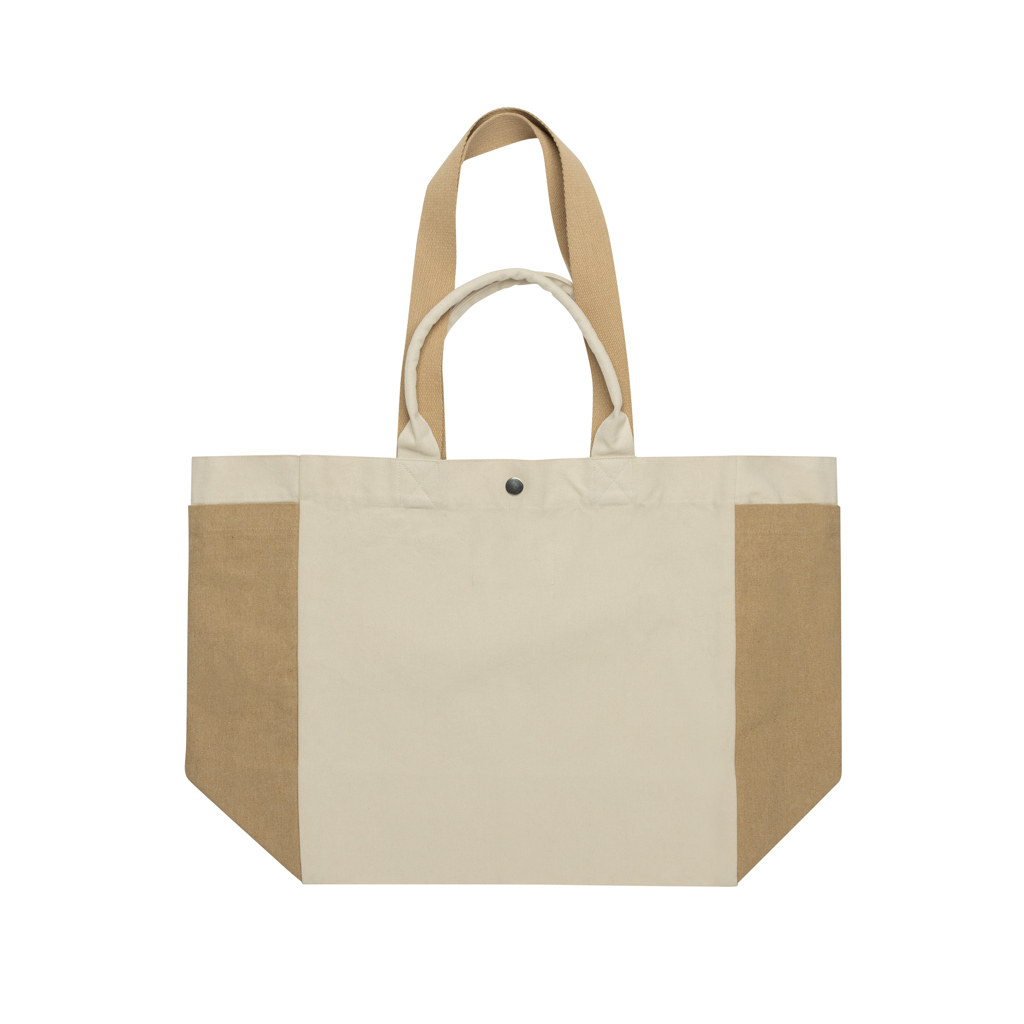 Bolsa de compra BEAU AWARE™ de lona reciclada 400 g/m² - Tote Bags personalizadas - Regalo Promocional Personalizado - imagen 3