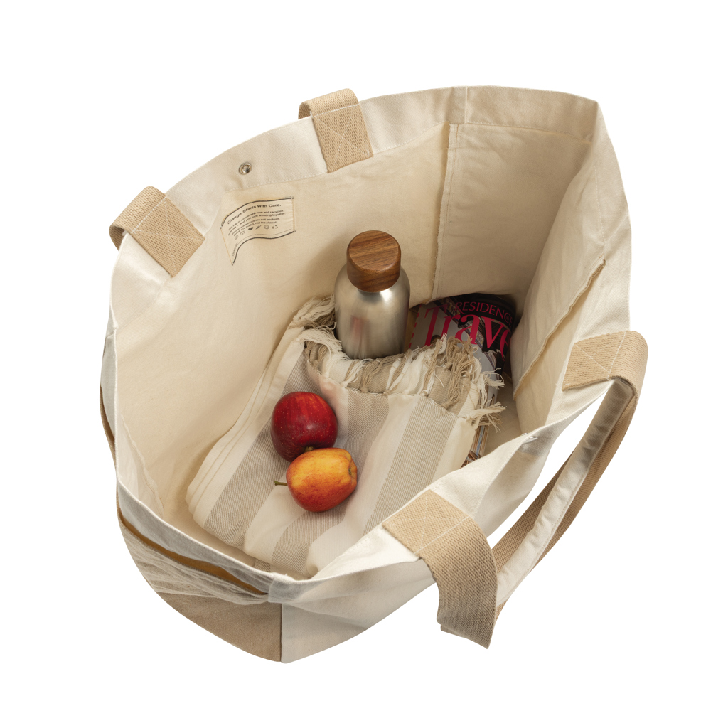 Bolsa de compra BEAU AWARE™ de lona reciclada 400 g/m² - Tote Bags personalizadas - Regalo Promocional Personalizado - imagen 4
