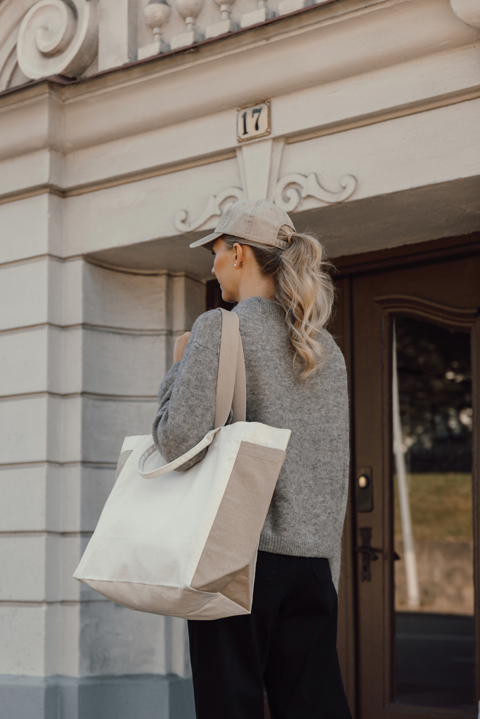Bolsa de compra BEAU AWARE™ de lona reciclada 400 g/m² - Tote Bags personalizadas - Regalo Promocional Personalizado - imagen 7