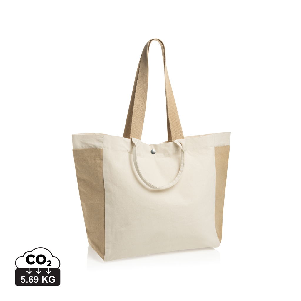 Bolsa de compra BEAU AWARE™ de lona reciclada 400 g/m² - Tote Bags personalizadas - Regalo Promocional Personalizado