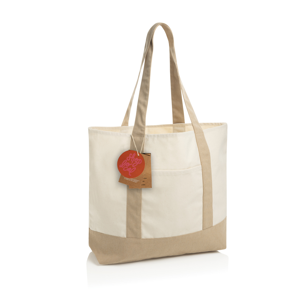 Bolsa tela de algodón reciclado 350 g/m² SHOP LOCAL AWARE™ - Tote Bags personalizadas - Regalo Promocional Personalizado - vista alternativa