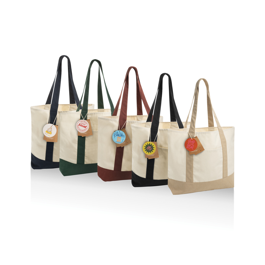 Bolsa tela de algodón reciclado 350 g/m² SHOP LOCAL AWARE™ - Tote Bags personalizadas - Regalo Promocional Personalizado - imagen 6