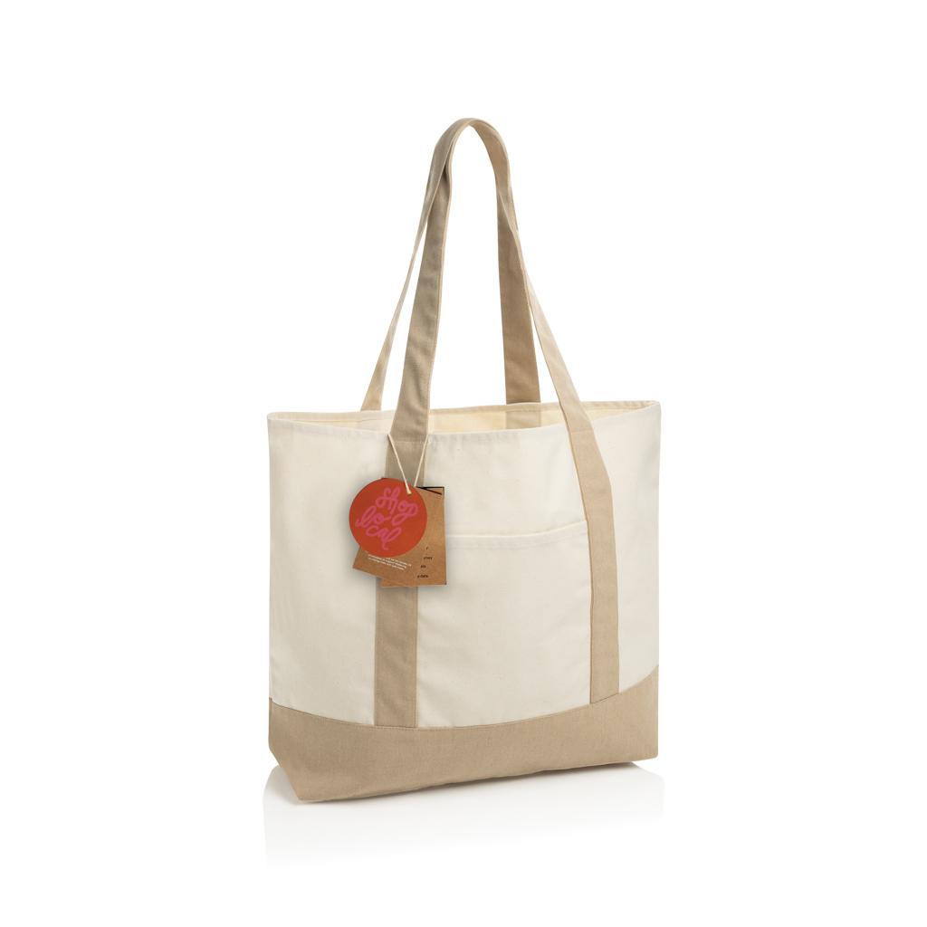 Bolsa tela de algodón reciclado 350 g/m² SHOP LOCAL AWARE™ - Tote Bags personalizadas - Regalo Promocional Personalizado