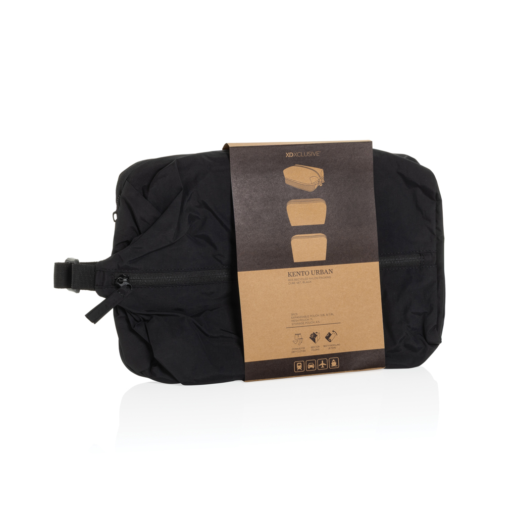 Set cubos organizadores RCS nailon reciclado KENTO URBAN - Viaje - Regalo Promocional Personalizado - imagen 7