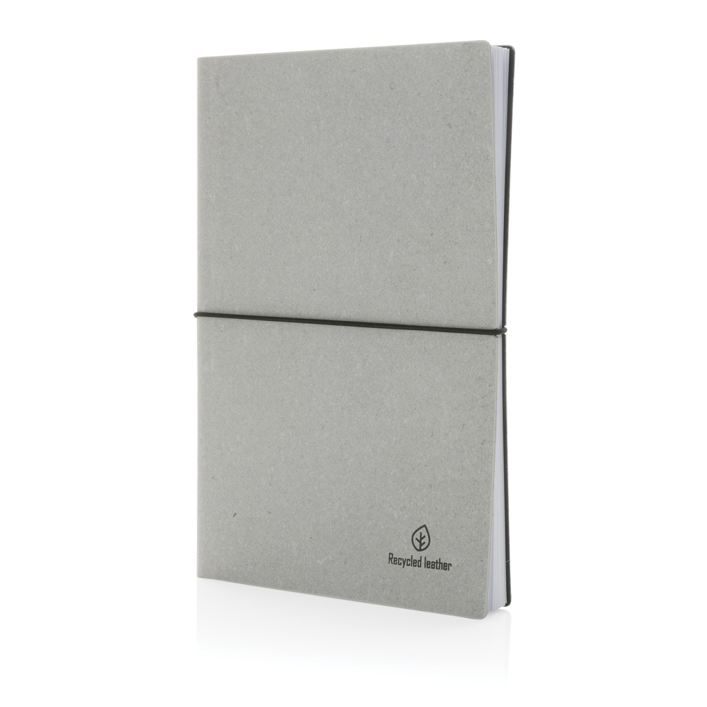 Libreta A5 de cuero reciclado GRS - Oficina - Regalo Promocional Personalizado - vista alternativa