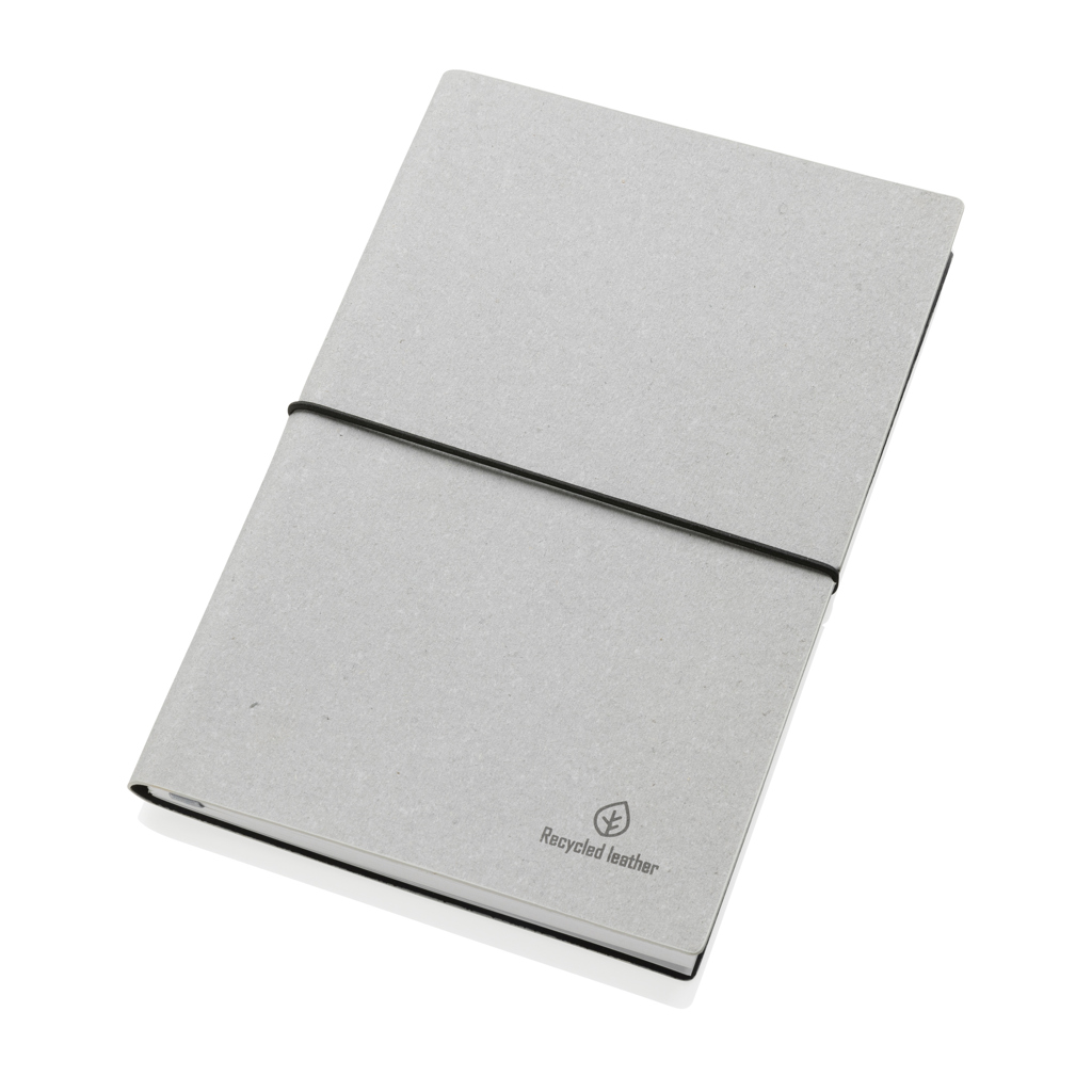 Libreta A5 de cuero reciclado GRS - Oficina - Regalo Promocional Personalizado - imagen 3