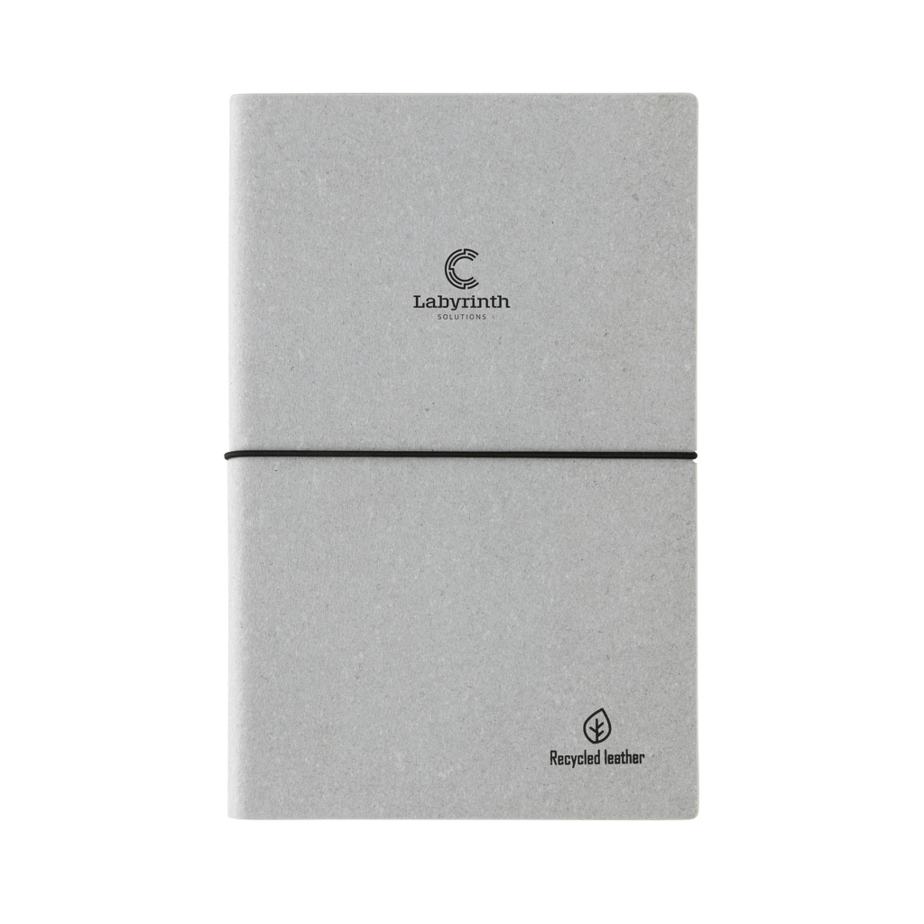 Libreta A5 de cuero reciclado GRS - Oficina - Regalo Promocional Personalizado - imagen 7
