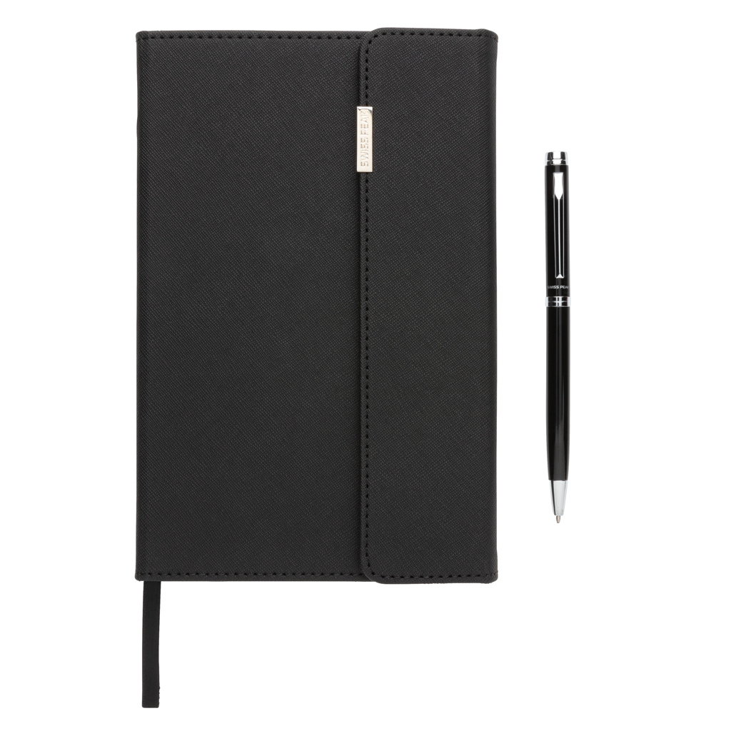 Set de libreta A5 y bolígrafo Swiss Peak deluxe - Oficina - Regalo Promocional Personalizado - imagen 5