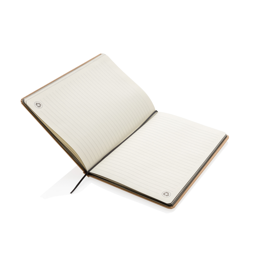 Libreta A5 reciclada de kraft - Oficina - Regalo Promocional Personalizado - imagen 4