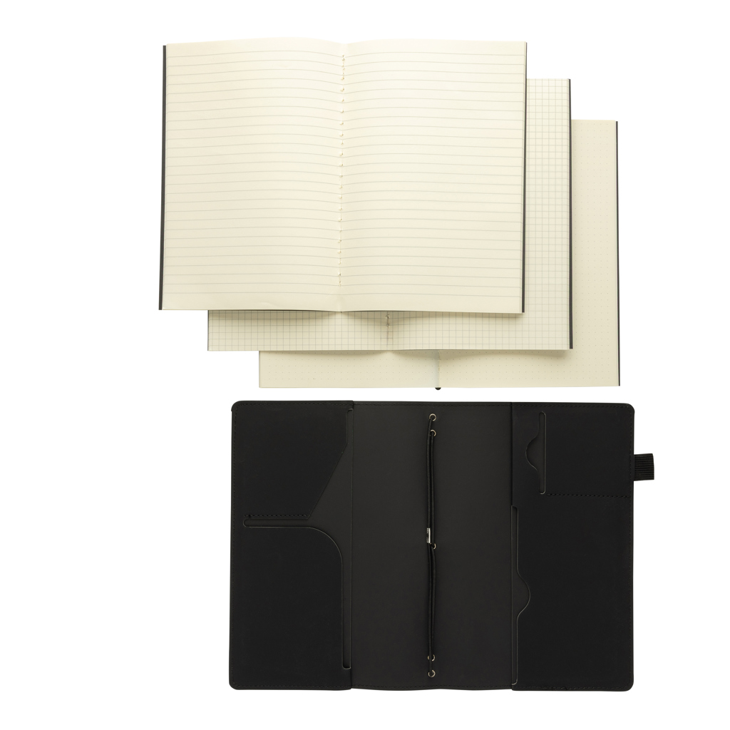 Cuaderno recargable PU 3 en 1 para notas diarias - Oficina - Regalo Promocional Personalizado - imagen 4