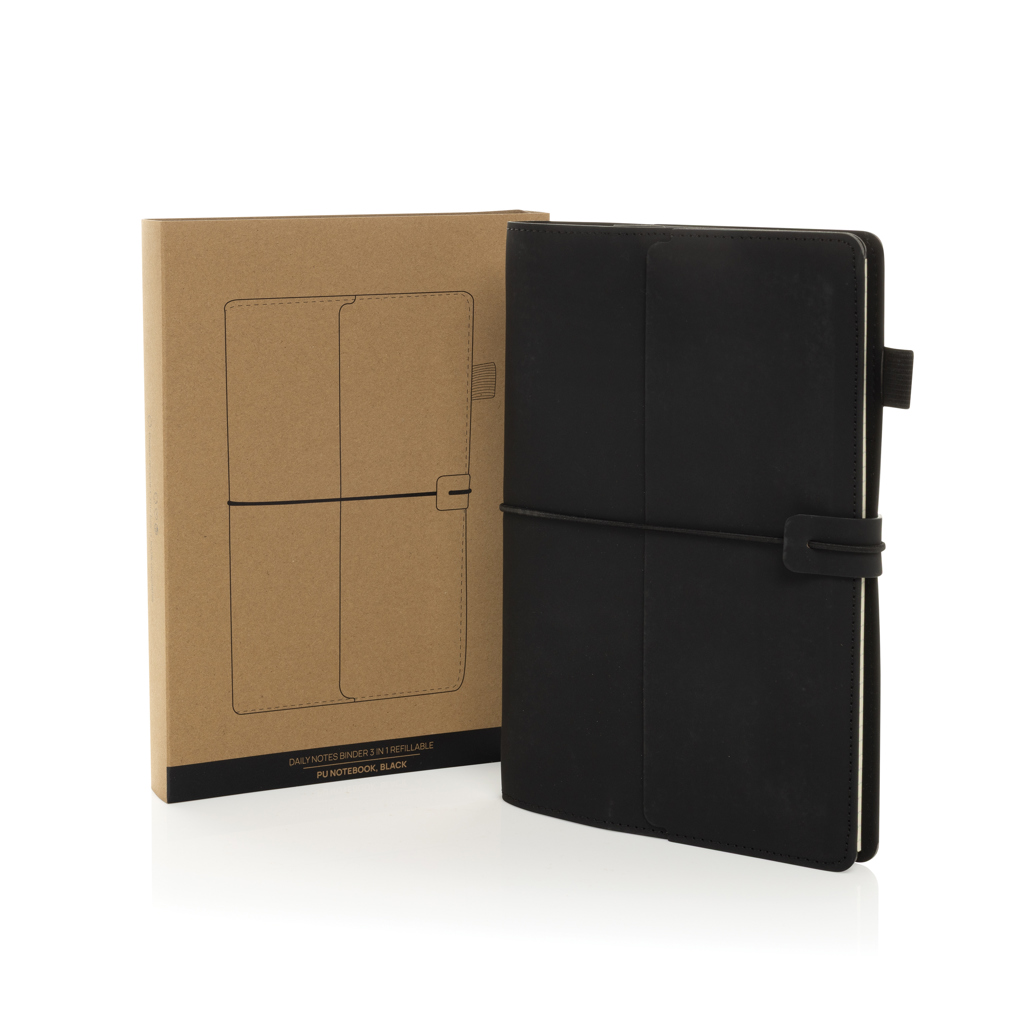 Cuaderno recargable PU 3 en 1 para notas diarias - Oficina - Regalo Promocional Personalizado - imagen 3