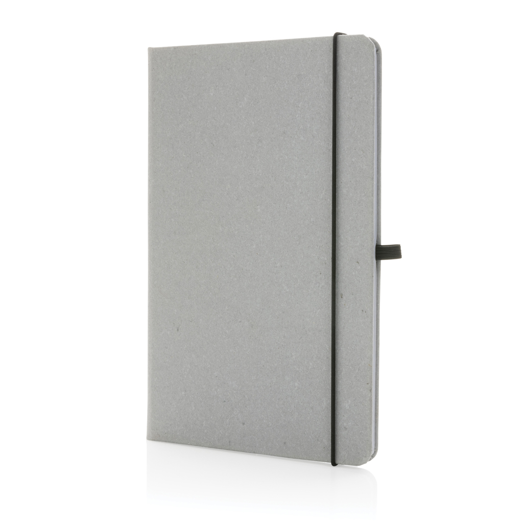 Libreta A5 de cuero reciclado personalizada tapa dura - Oficina - Regalo Promocional Personalizado - vista alternativa
